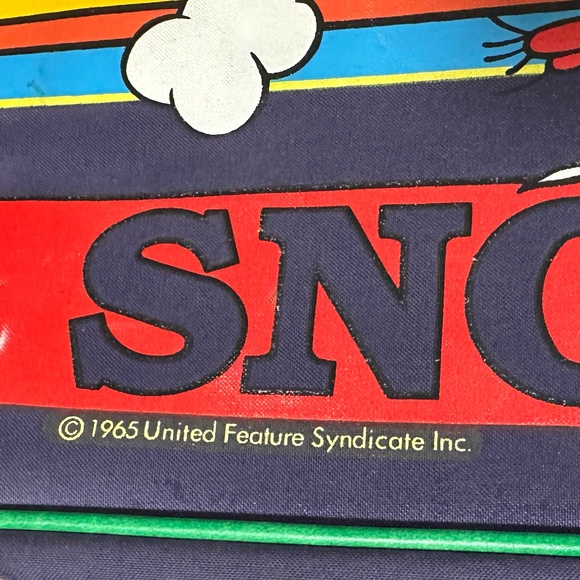 Vintage 1965 Aviva SNOOPY Messenger Travel Shoulder Strap Bag Made In Taiwan. - Picture 2 of 7